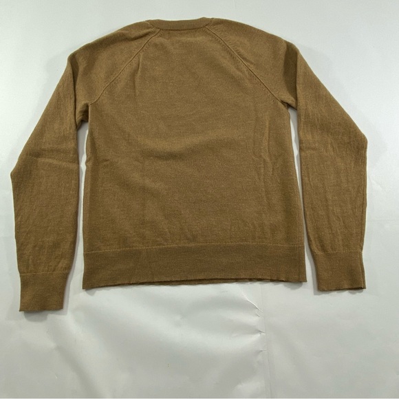 Banana Republic Crewneck Sweater Italian Merino Yarn By Baruffa Tan Youth S - Picture 5 of 9
